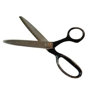 Wiss CB 7 Cross Blade Pinking Shears Black Vintage Sewing Crafts USA Made